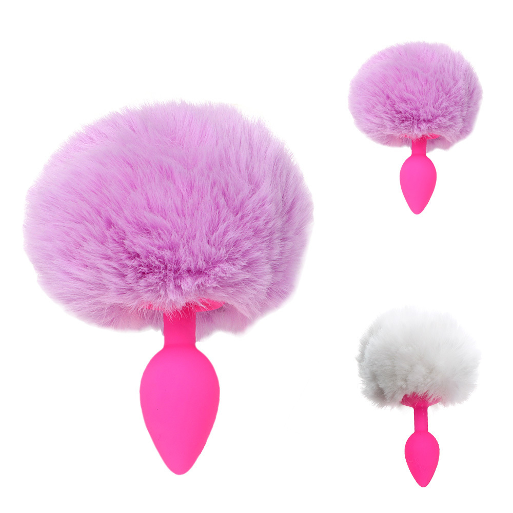 Briefs Panties IKOKY Hairy Rabbit Tail Anal Plug Adult Products Silicone Butt Sex Toys for Women Cute Erotic 230824