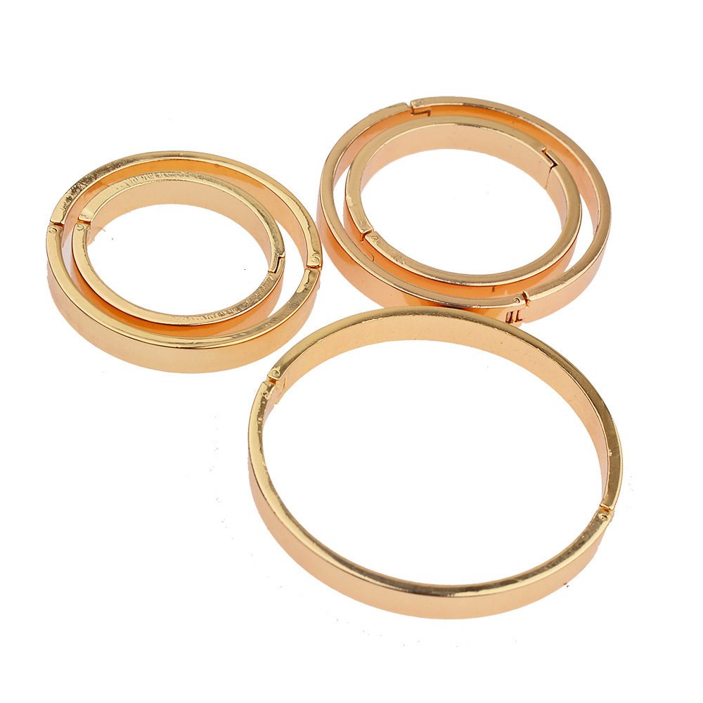 Cockrings 5 Size Gold Metal Cock Ring Penis Adult Sex Man Delayed Ejaculation Lock Semen Delay Rings Toy for Men 230824