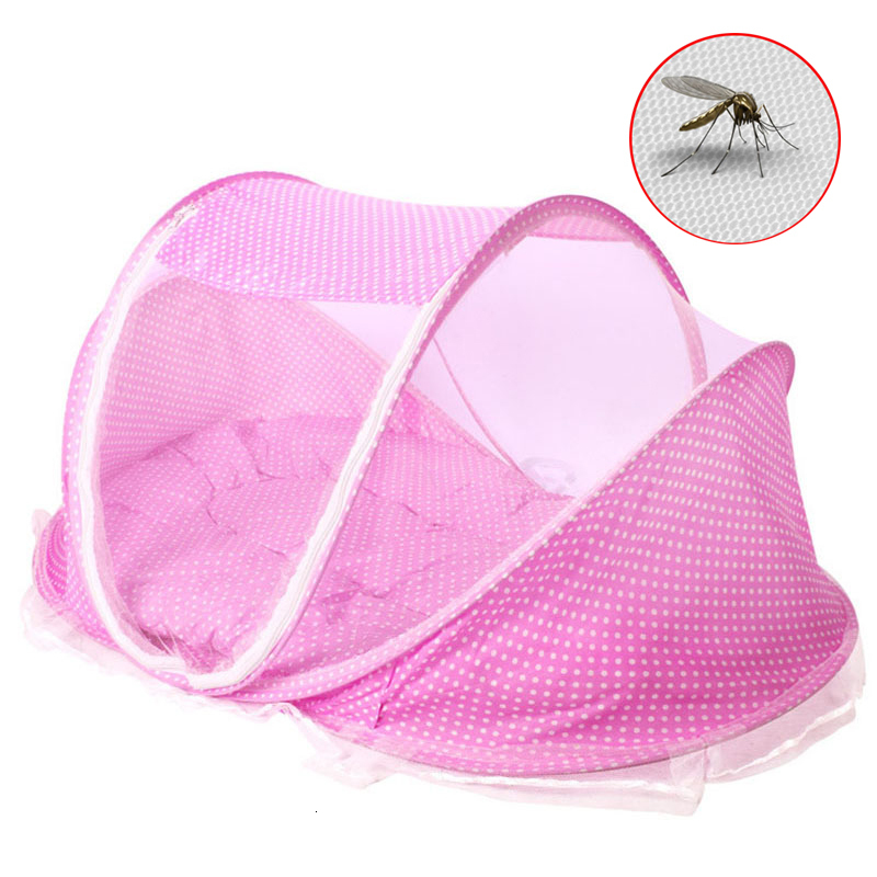 Crib Netting Portable Baby Crib Netting Folding Mosquito Net Infant Cradle Bed Mesh Mattress Pillow born Sleeping Pad Cover Play Tent Set 230823