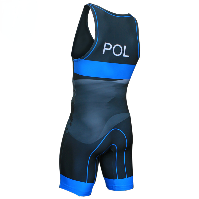 Outdoor T-Shirts Poland Flag Wrestling Singlet Bodysuit Leotard Outfit Underwear GYM Sleeveless Triathlon PowerLifting Clothing Swimming Running 23082