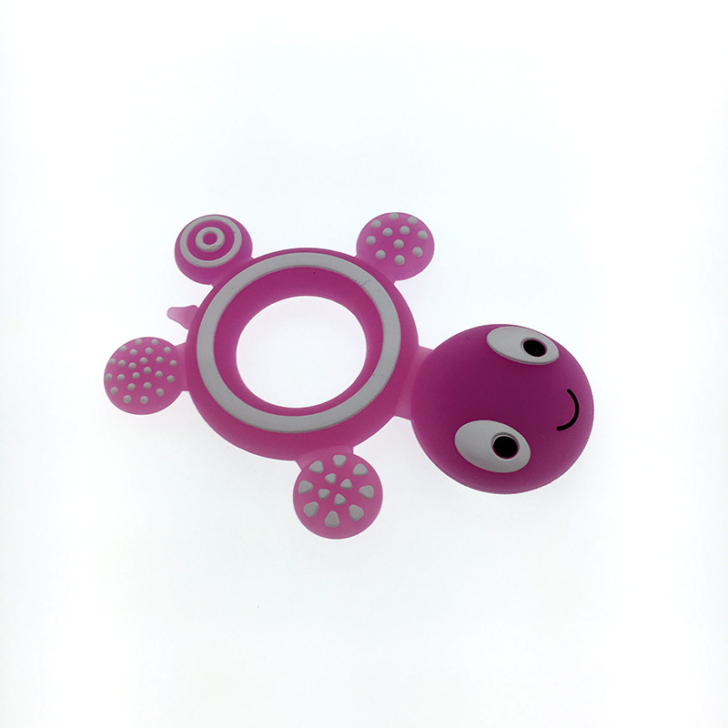 Wholesale Silicone Teether Safety Tortoise Baby Kids Food Grade Silicone Soother Teether Teething Turtle Chewable Pacifier ZZ