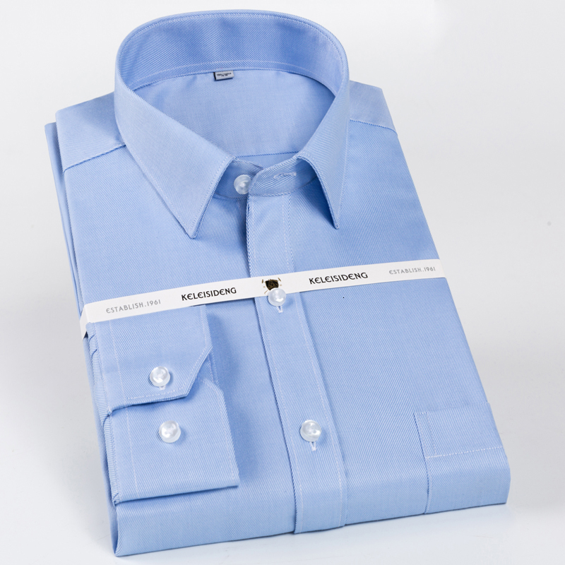 Men's Dress Shirts Men's Classic Long Sleeve Non-Iron Striped Shirts Casual Standard-fit Formal Business Work Social 100% Cotton Basic Dress