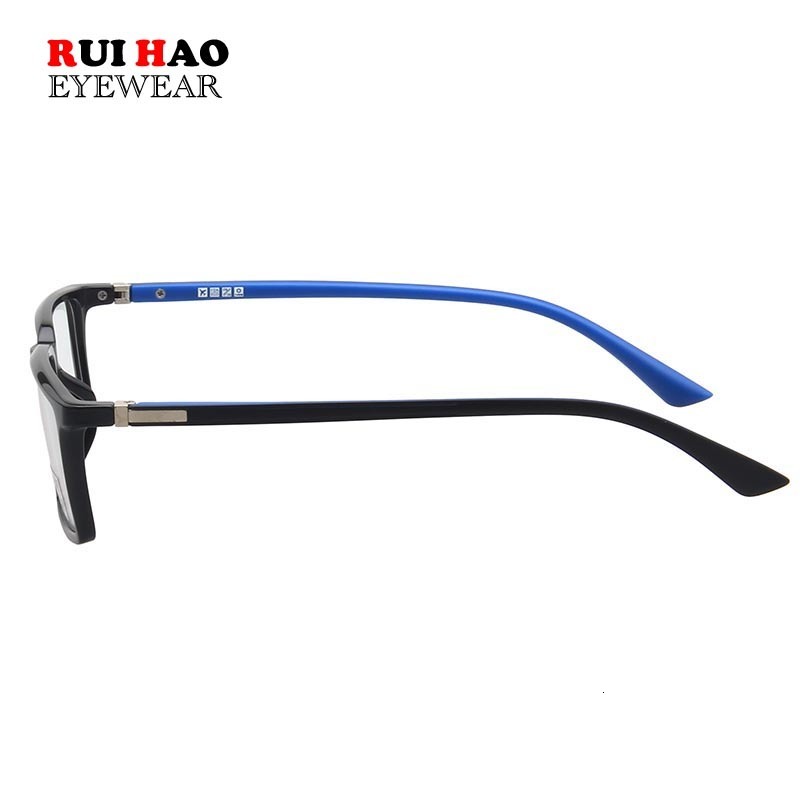 Fashion Sunglasses Frames Customize Prescription Eyeglasses Men TR90 Glasses Fill Resin Lenses Rui Hao Eyewear Rectangle Spectacles Frame Women M6319 