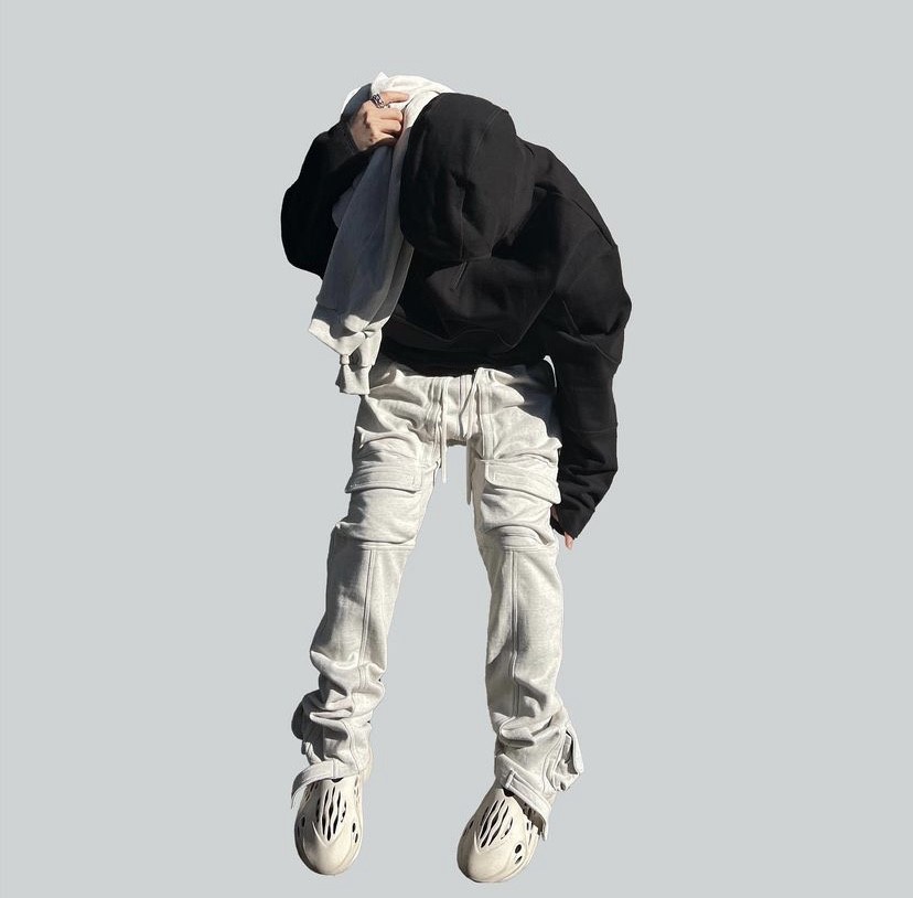 Original Grailz Pants Men Pocket Pants for Men Loose Pants Tactical Wide-Leg Loose Casual Workwear Trousers