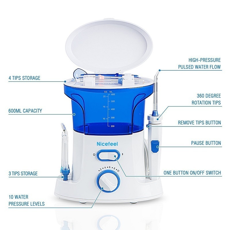 Other Oral Hygiene 600ML Electric Dental Floss Irrigator for Household Use Portable Tabletop Suitable For 7 Teeth Homeuse 230824