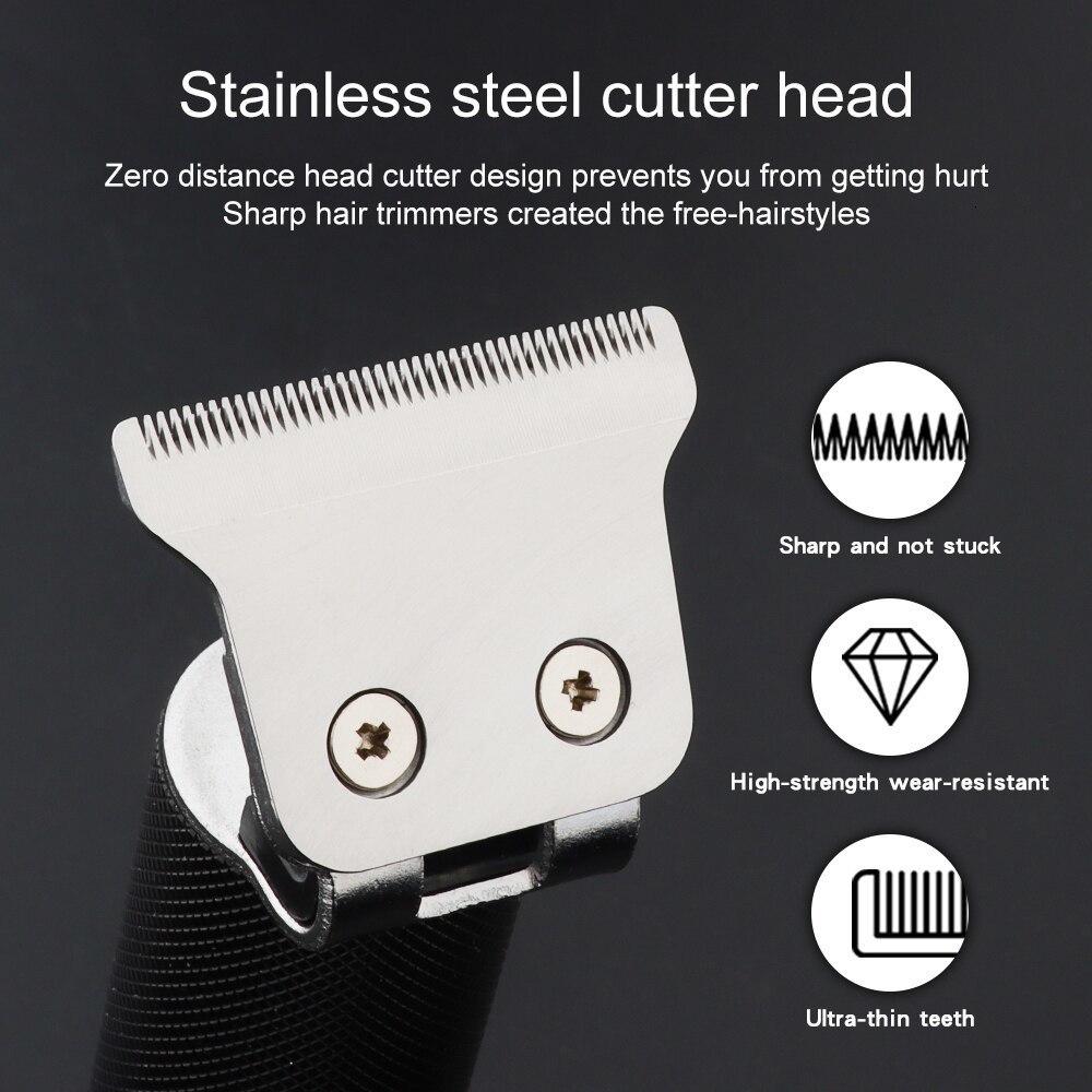Electric Shavers Vintage Body T9 Cordless Electric Shaver Hair Cutting Machine For Man Hair Clipper Barber Beard Trimmer USB 230824
