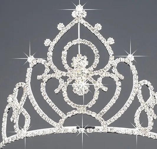Bridal Tiaras With Rhinestones Wedding Jewelry Girls Headpieces Birthday Party Performance Pageant Crystal Crowns Wedding Accessor ZZ