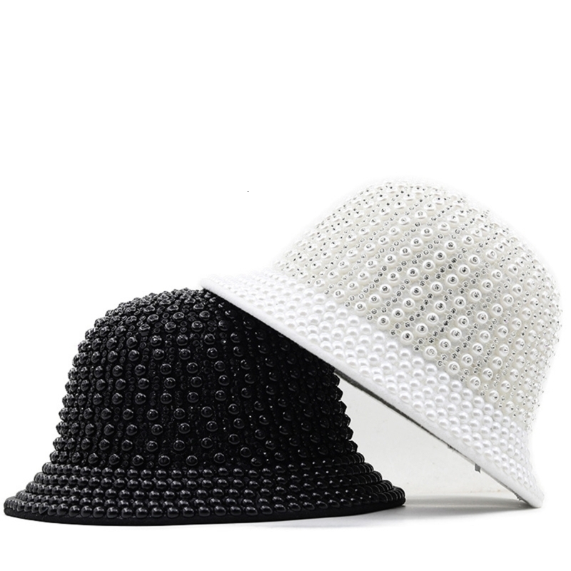 Wide Brim Hats Bucket Hats Full Diamond/Sequins Eye-catching Fedoras Bucket Hat Bling Panama Spring Summer Men Wide Brim Felt Stage Hat 230824