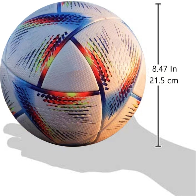Balls High Quality Soccer Ball Official Size 5 PU Material Seamless Wear Resistant Match Training Football Futbol Voetbal Bola 230825