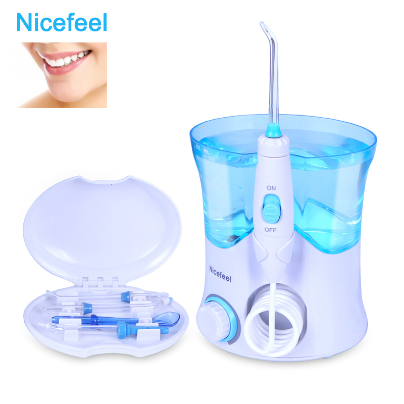 Other Oral Hygiene Irrigator 600ml Water Dental Flosser Care Kit Teeth Cleaner Pick with 7 Nozzles For Whitening Tool 230824