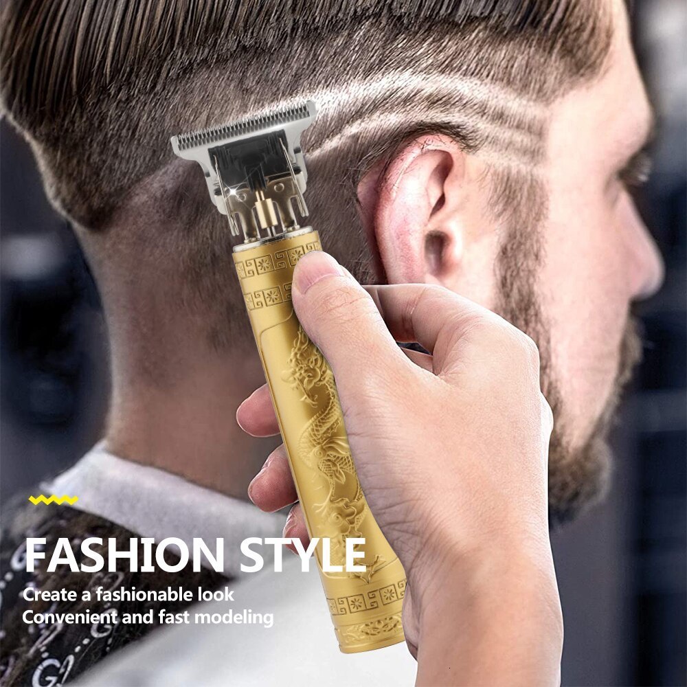 Electric Shavers Hair Clipper Electric Clippers Electric Men Retro T9 Style Buddha Head Carving Oil Head Trimmer 230824