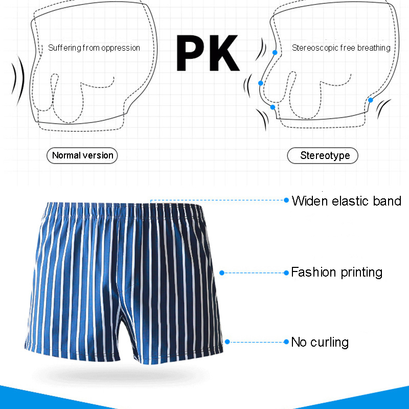 Underpants 4PCSlot Classic Plaid Men Boxer Shorts Mens Underwear Trunks Cotton Cuecas boxers for male Panties 230824
