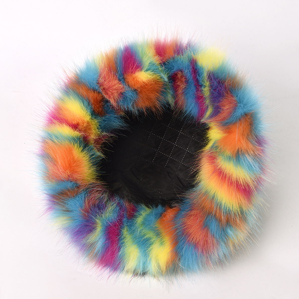 Wide Brim Hats Bucket Hats Winter Bucket Hat Women's Fashion Leopard Panama Warm Hats Female Vintage Faux Fur Fisherman Cap Hats For Women Drop 2