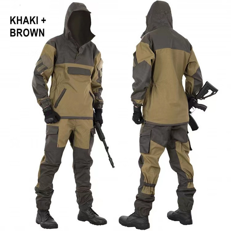 Outdoor T-Shirts GORKA 4 Tactical Camou Military Russia Combat Uniform Set Working Clothing Outdoor Airsoft Paintball CS Gear Training Suits 230825