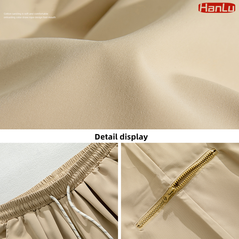 Men's Pants Oversized Y2K Clothes Navy Cargo Baggy Wide Leg Zip Trousers Drawstring Streetwear Sweatpants For Men 230824