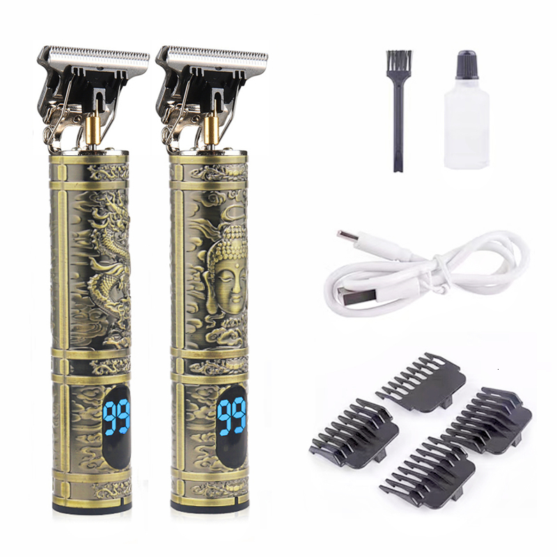 Razors Blades Men's Barber Retro T9 Hair Trimmer Professional Razor Trimmer Kemei Heyar Cut Machine Wireless Hair Clipper Beard Man Shaving 23082 - view 3