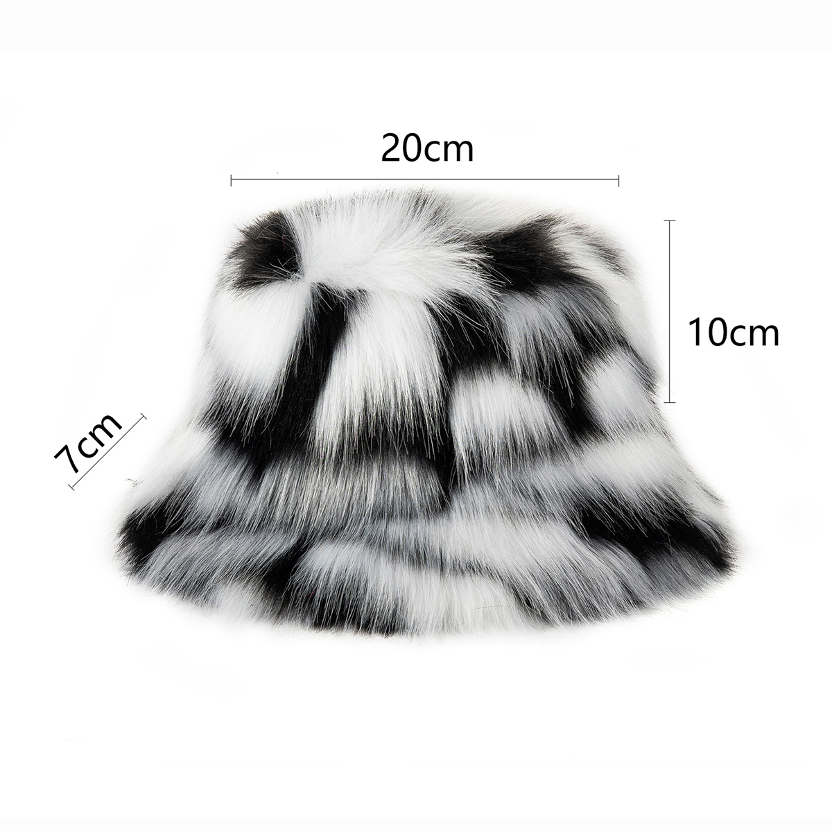 Wide Brim Hats Bucket Hats Winter Bucket Hat Women's Fashion Leopard Panama Warm Hats Female Vintage Faux Fur Fisherman Cap Hats For Women Drop 2