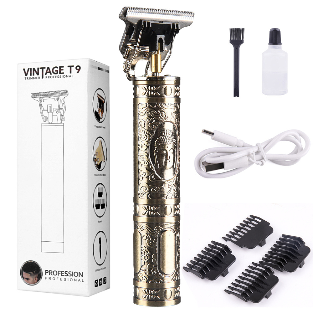 Razors Blades Men's Barber Retro T9 Hair Trimmer Professional Razor Trimmer Kemei Heyar Cut Machine Wireless Hair Clipper Beard Man Shaving 23082 - view 7