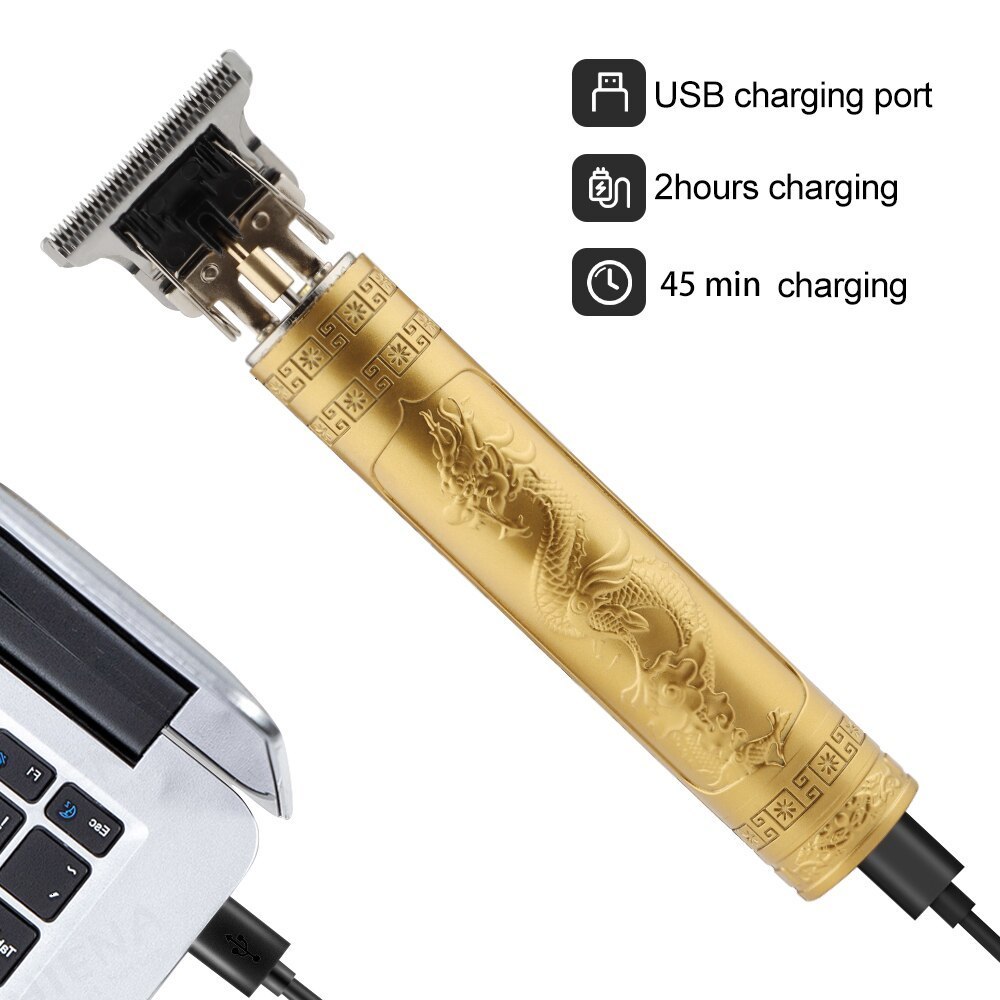Electric Shavers Hair Clipper Electric Clippers Electric Men Retro T9 Style Buddha Head Carving Oil Head Trimmer 230824