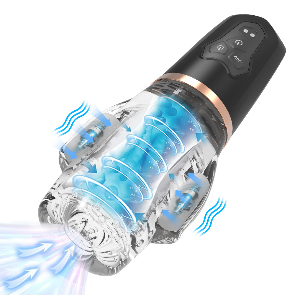 Masturbators Sucking Vibrating Male Masturbator Real Oral Sex Glans Trainer Penis Massage Vibrator Toy for Men 230824