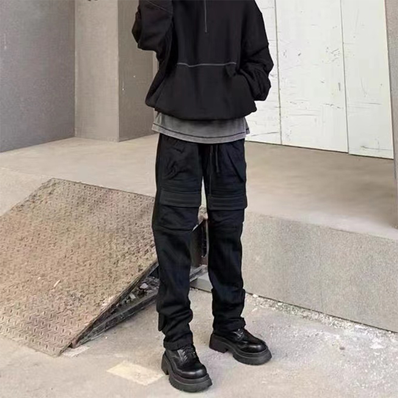 Original Grailz Pants Men Pocket Pants for Men Loose Pants Tactical Wide-Leg Loose Casual Workwear Trousers