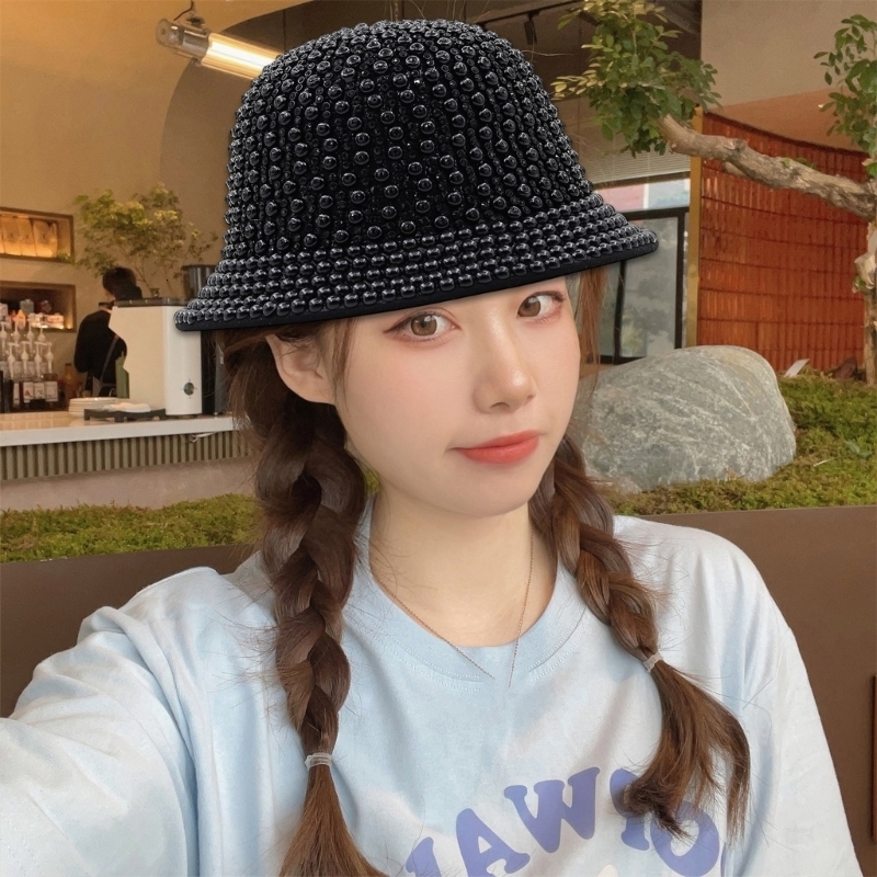Wide Brim Hats Bucket Hats Bling Bucket Hat Nightclub Singers Performances Hat for Adult Unisex DXAA 230824