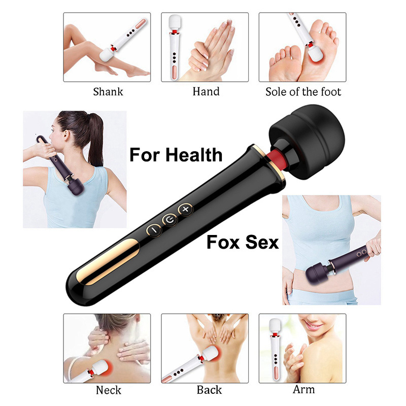 Vibrators Powerful Clit Vibrator For Woman Huge AV Magic Wand Personal Body Massage Clitoral Stimulator Big Head Vibrator Erotic Sex Toys 230825 - view 5