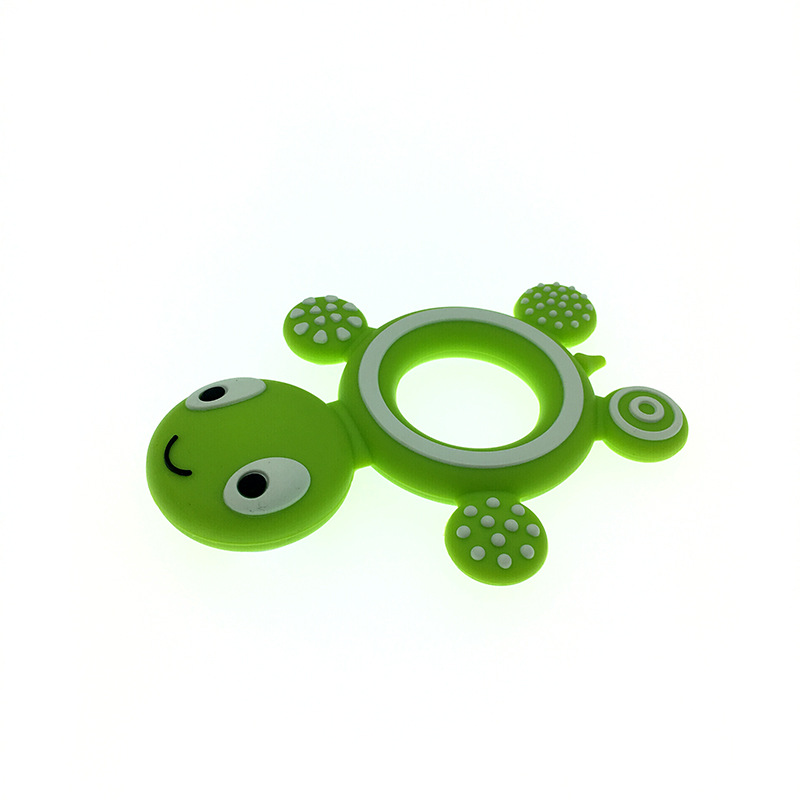 Wholesale Silicone Teether Safety Tortoise Baby Kids Food Grade Silicone Soother Teether Teething Turtle Chewable Pacifier ZZ