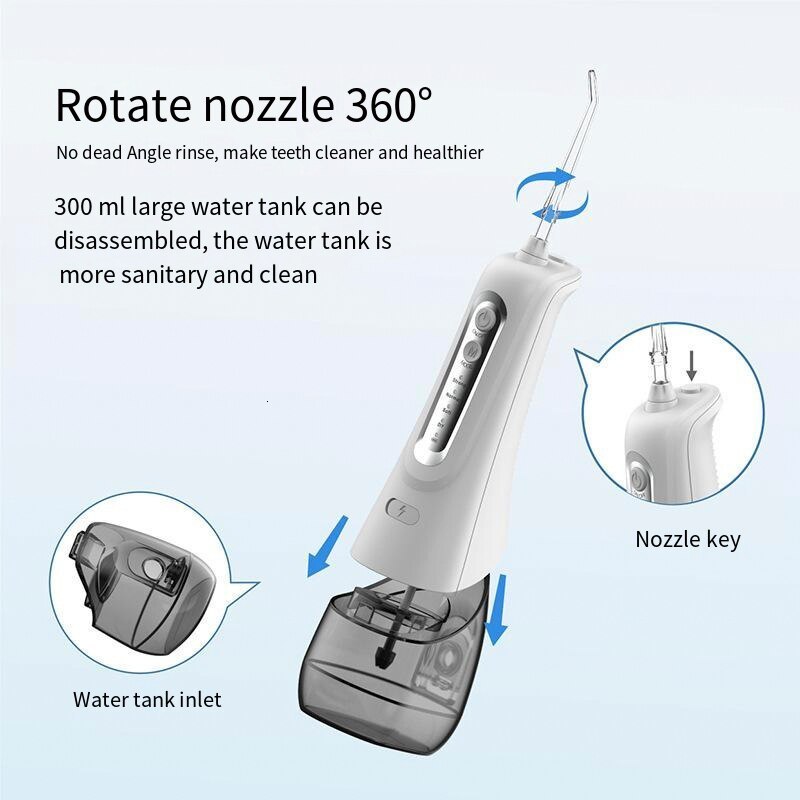 Other Oral Hygiene 2023 Portable Tooth Cleaner Irrigator Water Flosser Household Care Dental Jet Rechargeable for Teeth Clean 230824