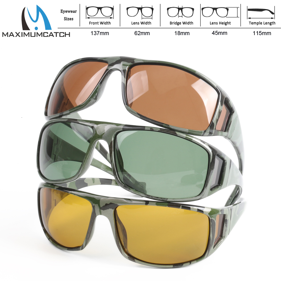 Sunglasses Maximumcatch Fly Fishing Polarized Sunglasses Gray / Yellow / Brown To Choose Fishing Sunglasses 230824