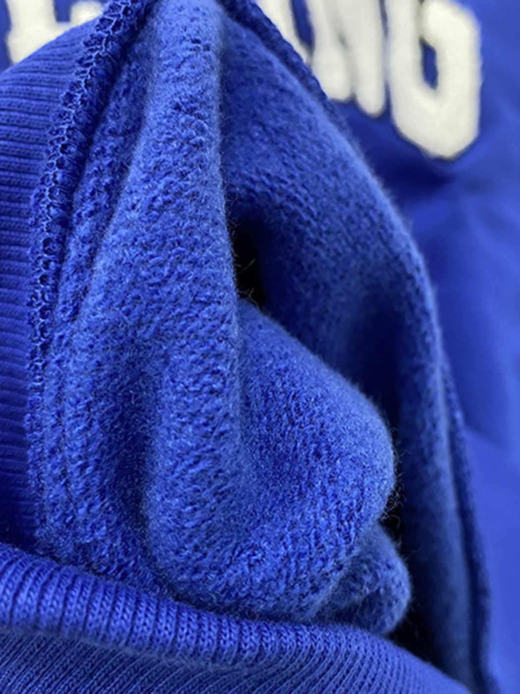 Men's Hoodies Sweatshirts Letter Flocking Sweatshirt Woman Spring Royal Blue Vintage Cotton Fleece Pulover Hoodie Punk Wild Streetwear Sweatshirt