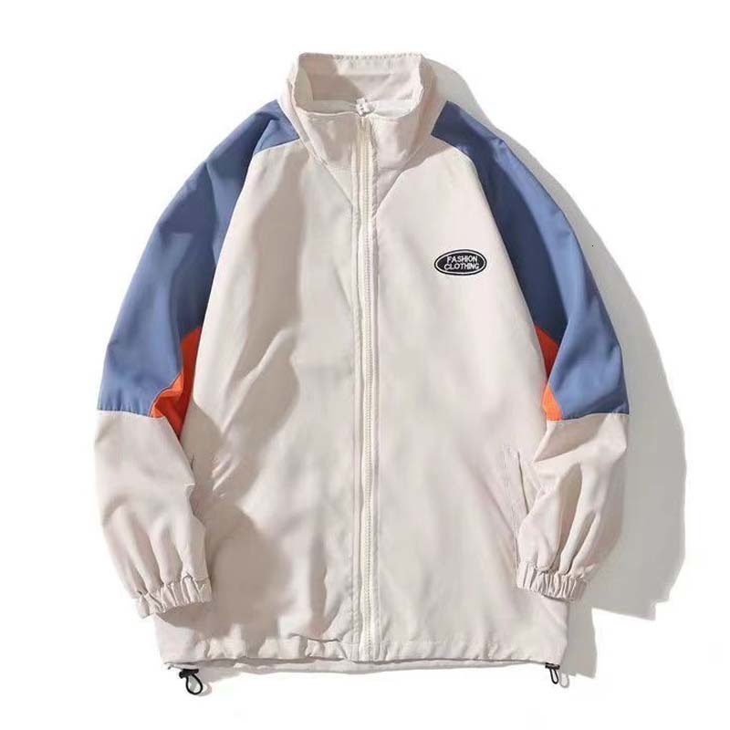 Men's Jackets Spring Mens College Style Jackets Korean Patchwork Women Harajuku Windbreaker Coats Summer Thin Vintage Cargo Jackets 230824