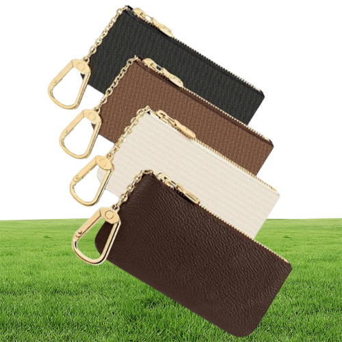 Unisex Classical Key Bag Wallet Zipper Coin Purse Leather Leather Bag KeyChian Purse And Wallet Coin