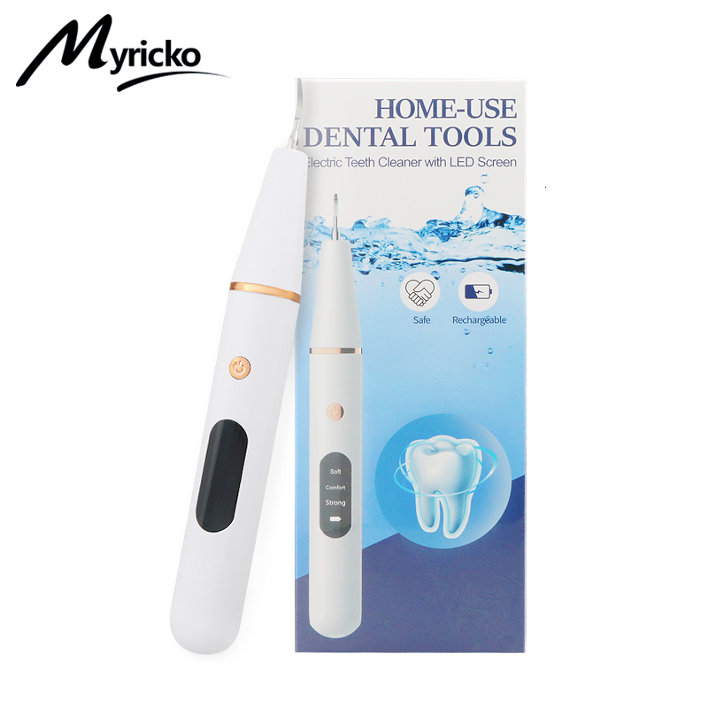 Other Oral Hygiene Ultrasonic Dental Irrigator Tartar Stain Tooth Calculus Remover Electric Sonic Teeth Plaque Cleaner Stone Removal Clean 230824