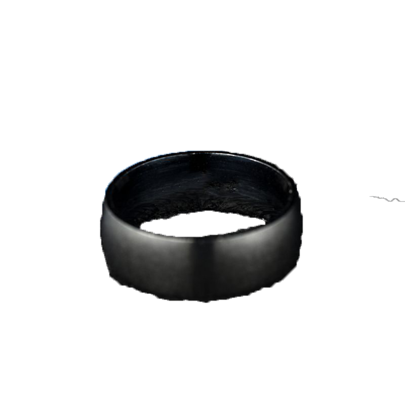 Fashion Black Titanium Ring Men Matte Finished Classic Engagement Anel Jewelry Rings For Male Party Wedding Bands