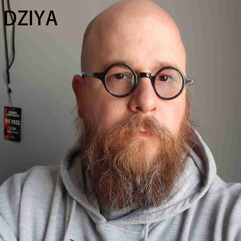 Sunglasses Frames Vintage Round Acetate Optical Glasses Frames Men Handmade High-Grade Glasses Women Round Punkfashion Eyeglasses 60629 230824