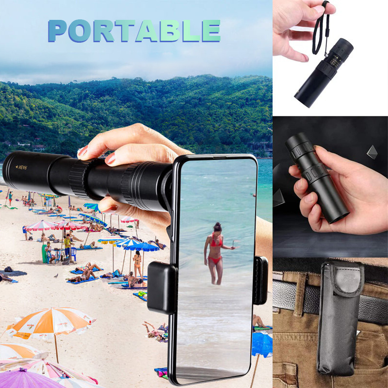 Telescope Binoculars 10300X Zoom HD Portable Strong Long Range Professional Spyglass Monocular Low Night Vision for Hunting 230824