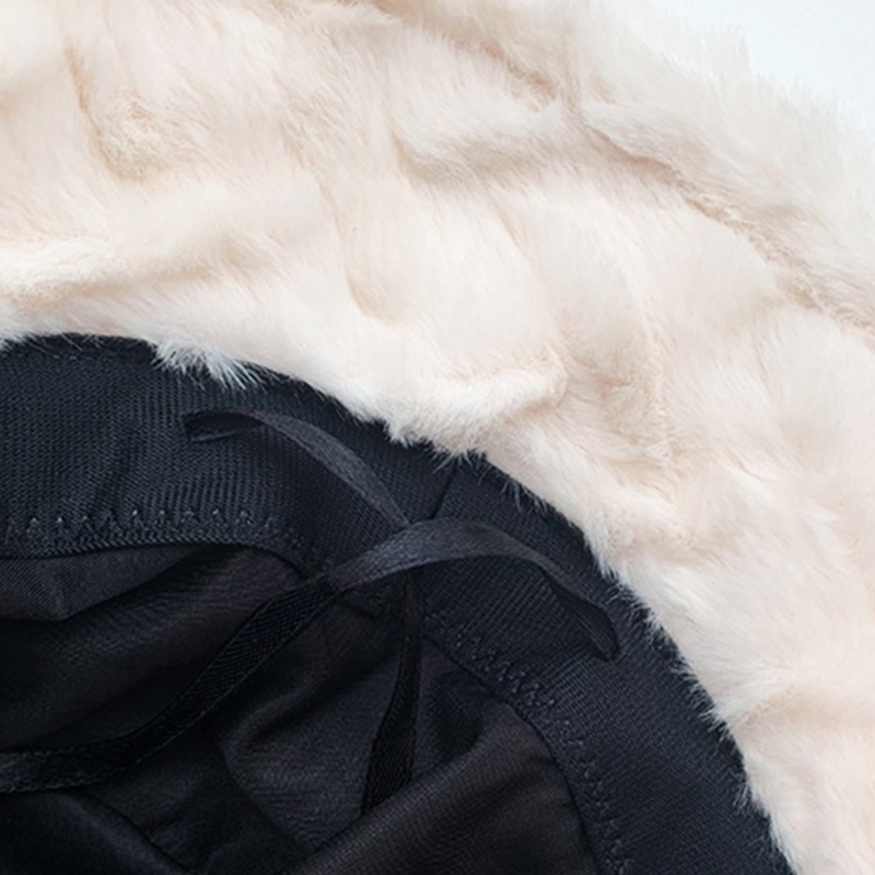 Wide Brim Hats Bucket Hats Thicken Plush Hat for Women Soft Beanie Hat Star/Bowknot Winter Hat Female Girls Windproof Cap Powear Fisherman Cap 230824