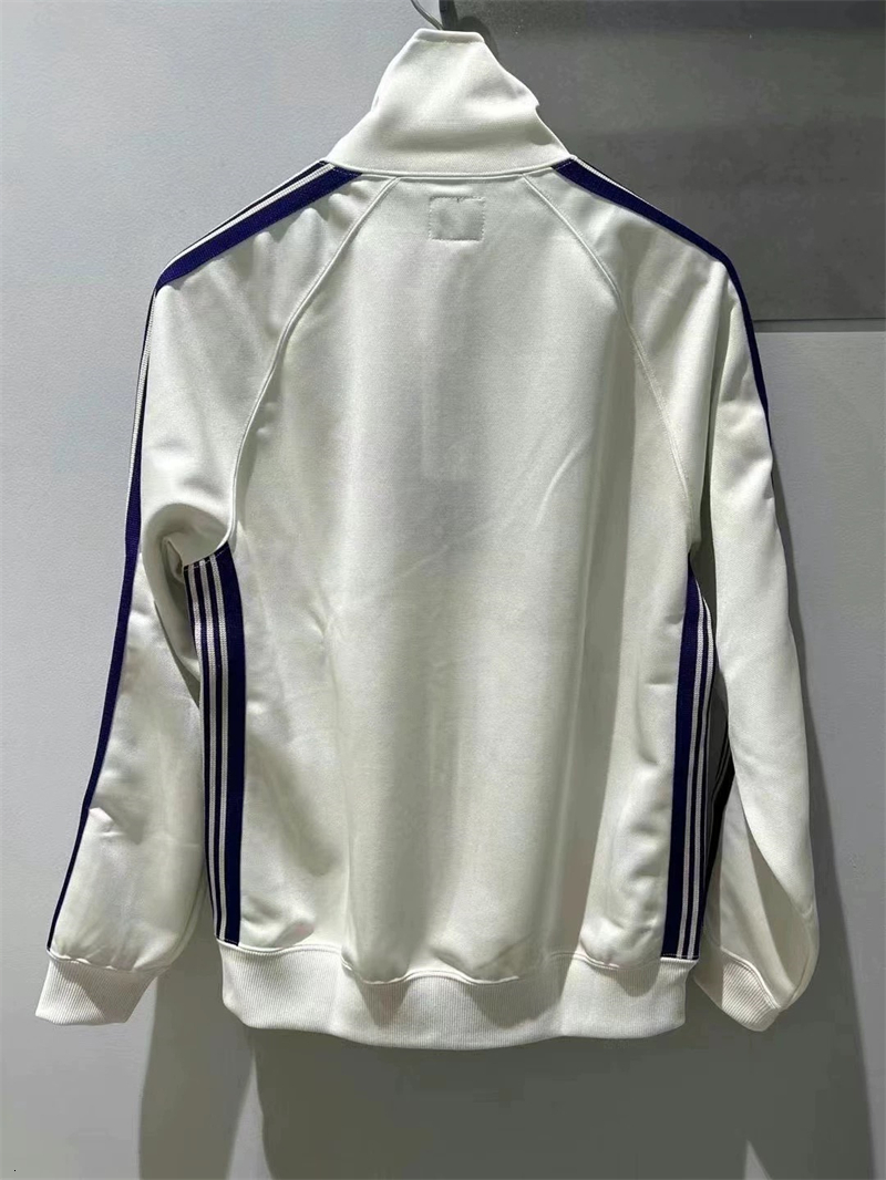 Mens Jackets White Needles Jacket Men Women Casual Fashion Quality Butterfly Embroidery AWGE Coats 230824
