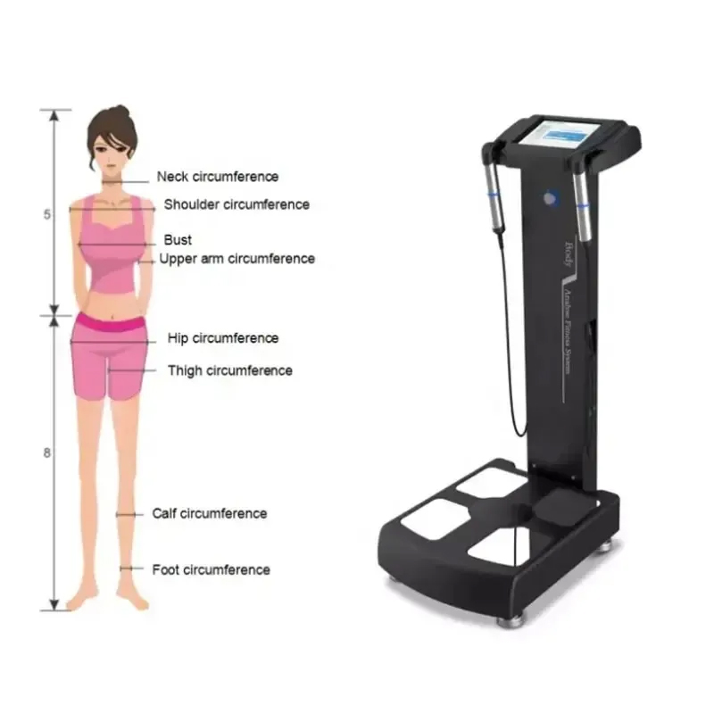 High Efficiency A4 Body Composition Fat Analysis Analyzer Machine With Report Printer