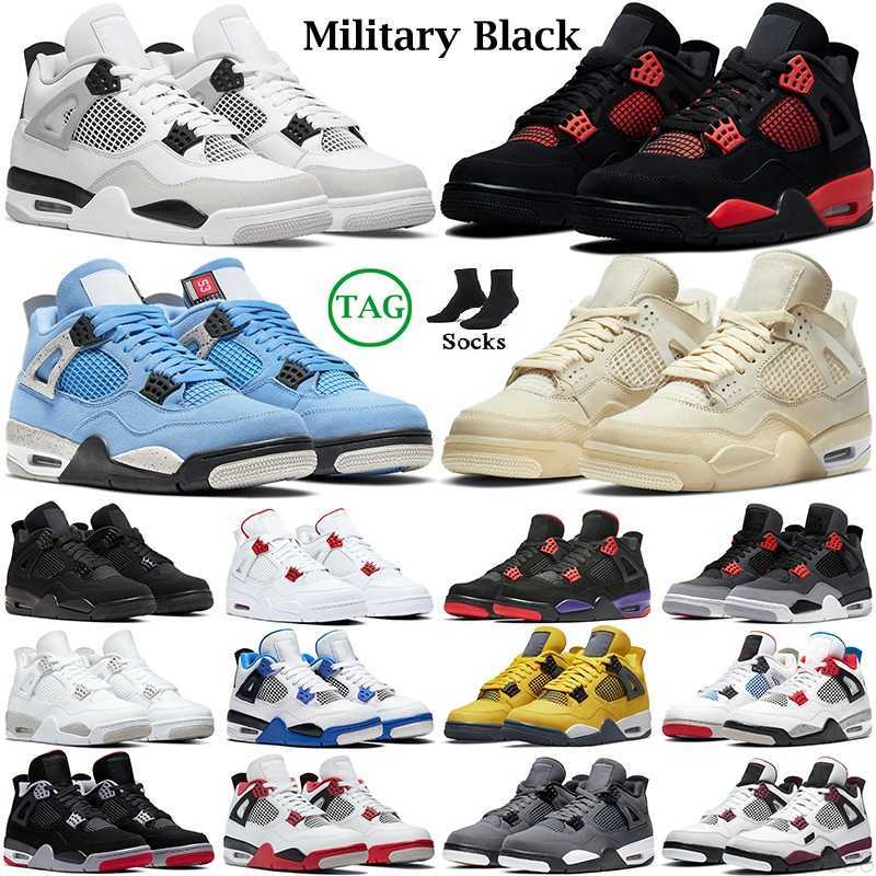 4 Basketball Shoes for Men Women 4s Military Black Cat Sail Red Thunder White Oreo Cactus Jack Blue University Infrared Cool Grey Mens