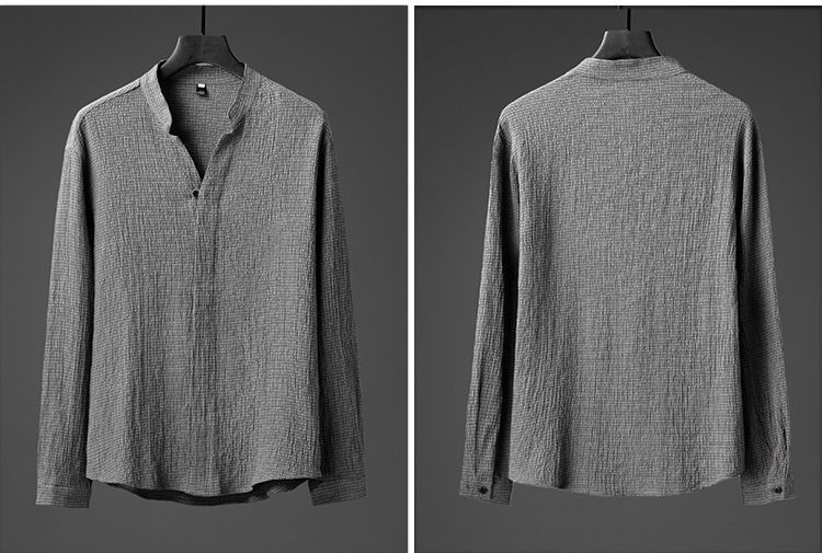 Mens Tracksuits 2PcsSet Summer Suit Long Sleeve Pleated Casual Tracksuit Men Sportswear Man Shirts Pants Set Male Clothing Two Piece 230824