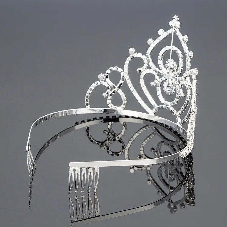 Bridal Tiaras With Rhinestones Wedding Jewelry Girls Headpieces Birthday Party Performance Pageant Crystal Crowns Wedding Accessor ZZ