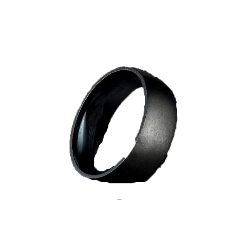 Fashion Black Titanium Ring Men Matte Finished Classic Engagement Anel Jewelry Rings For Male Party Wedding Bands