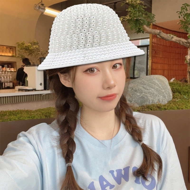 Wide Brim Hats Bucket Hats Bling Bucket Hat Nightclub Singers Performances Hat for Adult Unisex DXAA 230824