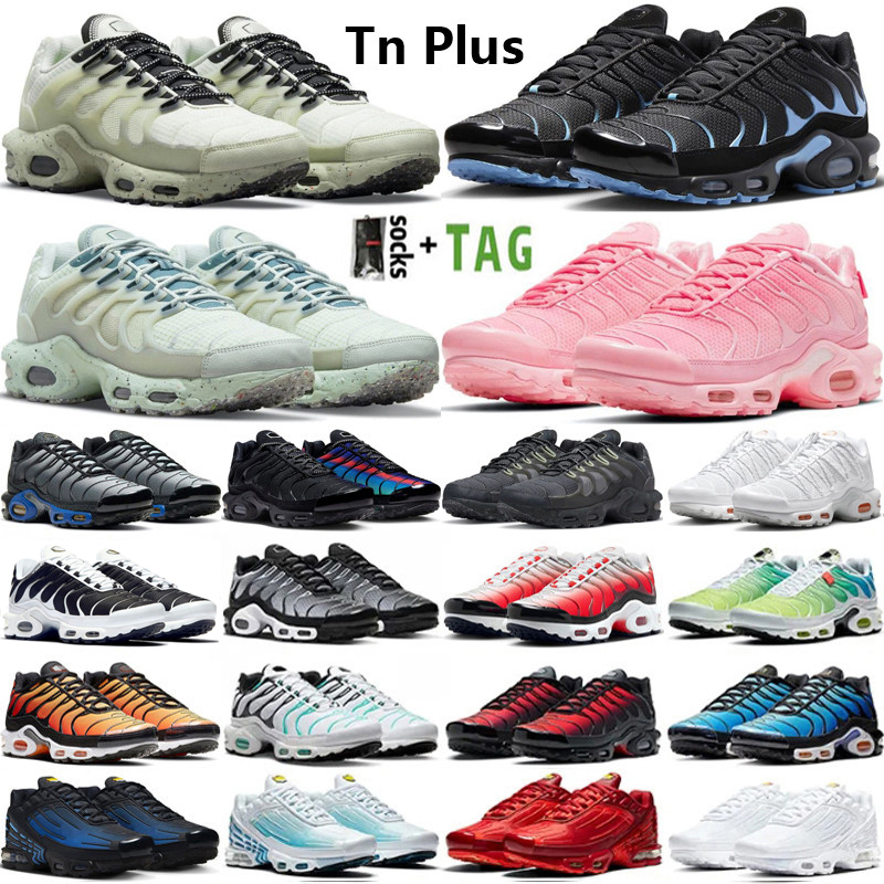2025 Classic Tn Plus Terrascape Tns Running Shoes Men Women Designer University Blue Mint Green Pink Sail Sea Glass Spider Unity Utility Mens Trainers Sport Sneakers