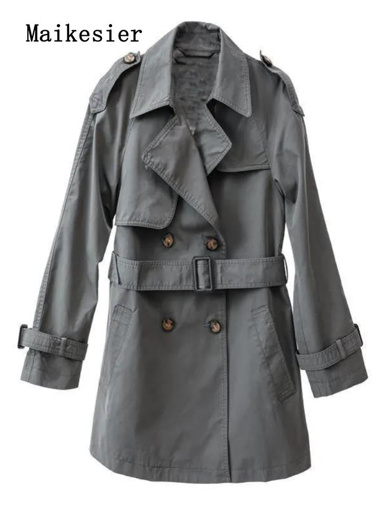 Women's Trench Coats Windbreaker Women's Versatile Spring Autumn Fashion Clothing Korean Jacket Trench Coat for Women Oversize Women Coat 23
