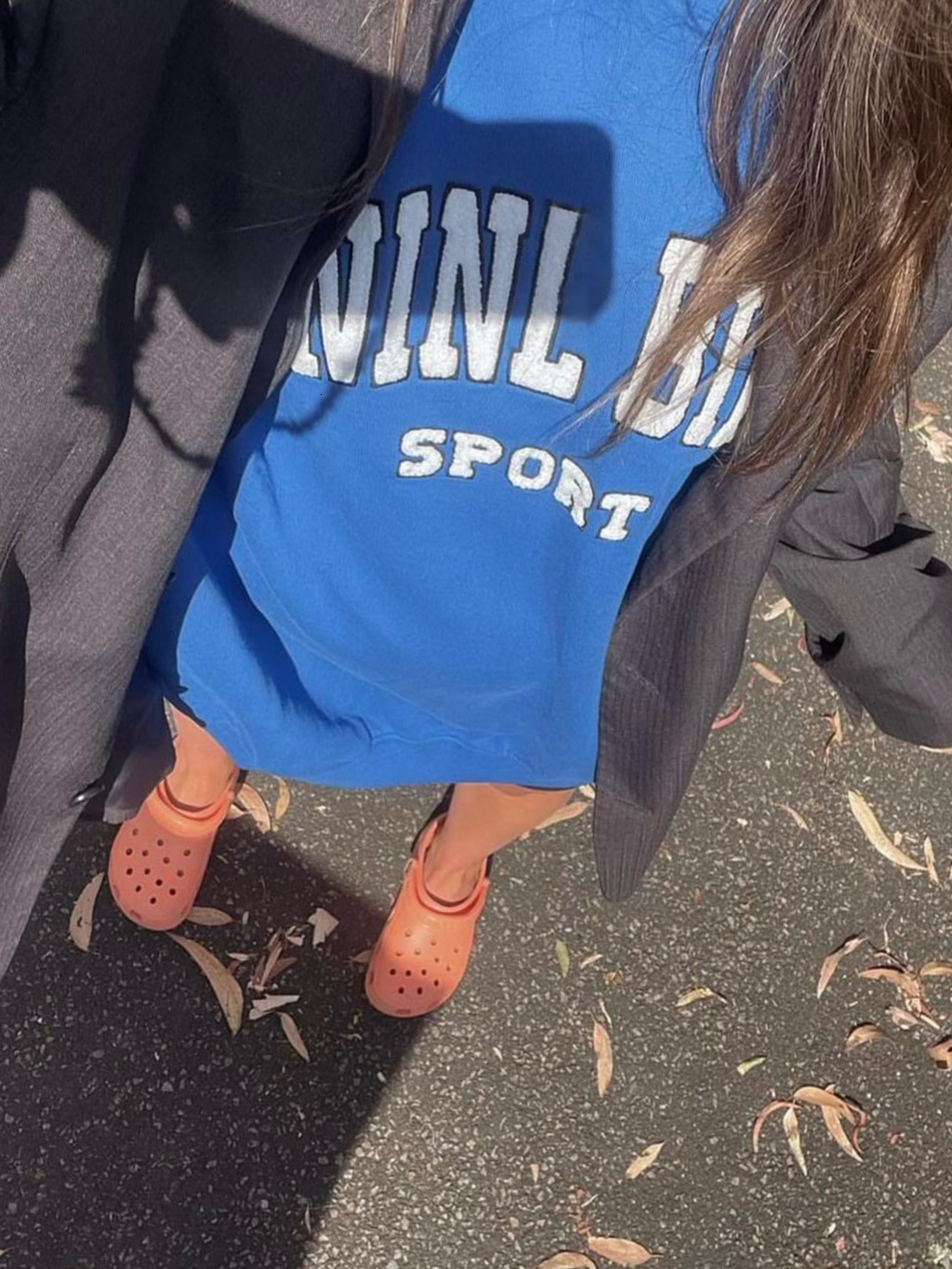 Men's Hoodies Sweatshirts Letter Flocking Sweatshirt Woman Spring Royal Blue Vintage Cotton Fleece Pulover Hoodie Punk Wild Streetwear Sweatshirt