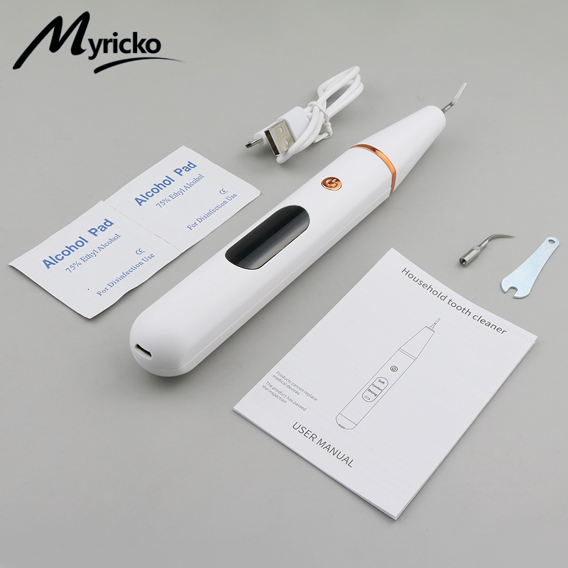 Other Oral Hygiene Ultrasonic Dental Irrigator Tartar Stain Tooth Calculus Remover Electric Sonic Teeth Plaque Cleaner Stone Removal Clean 230824