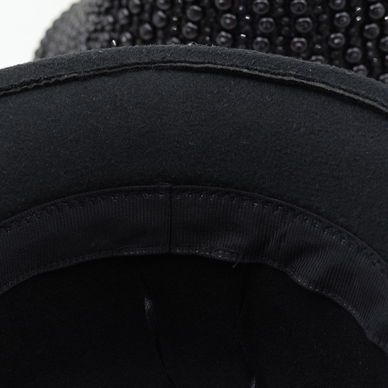 Wide Brim Hats Bucket Hats Full Diamond/Sequins Eye-catching Fedoras Bucket Hat Bling Panama Spring Summer Men Wide Brim Felt Stage Hat 230824